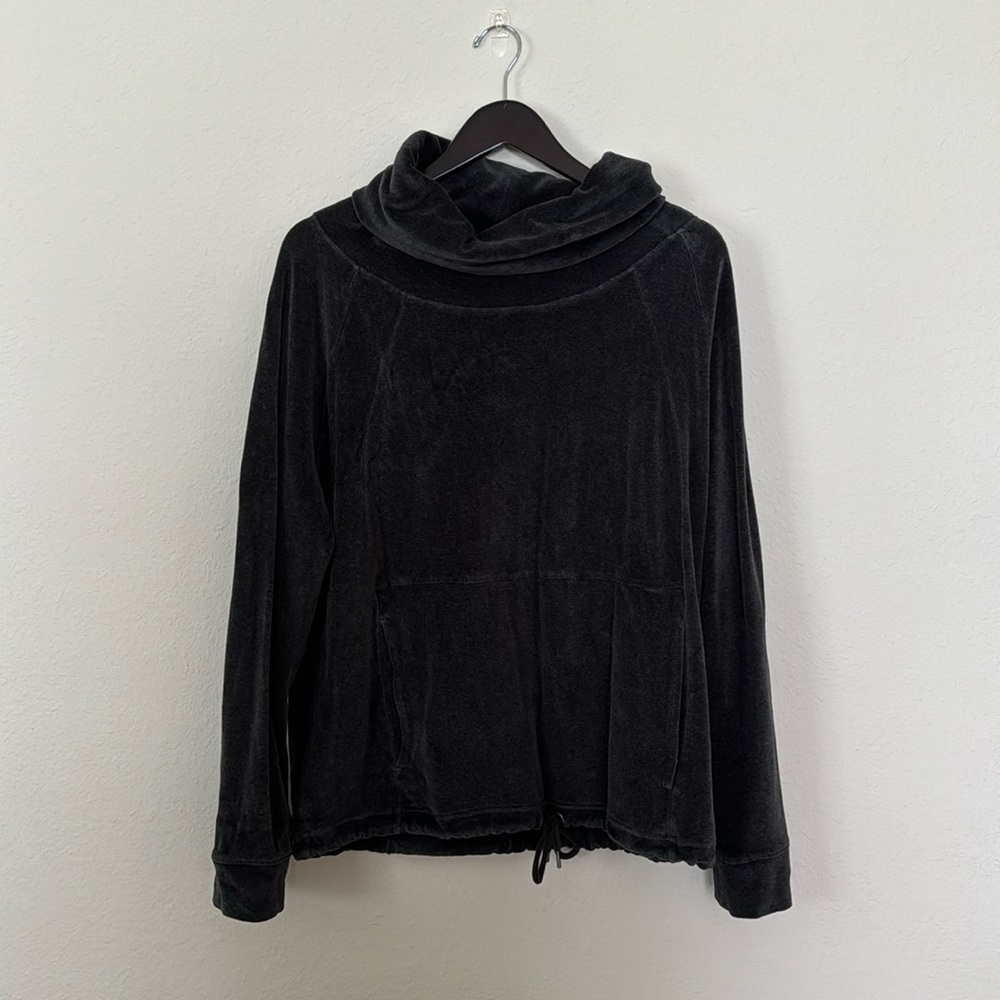Athleta Dark Grey Funnel Neck Pullover
